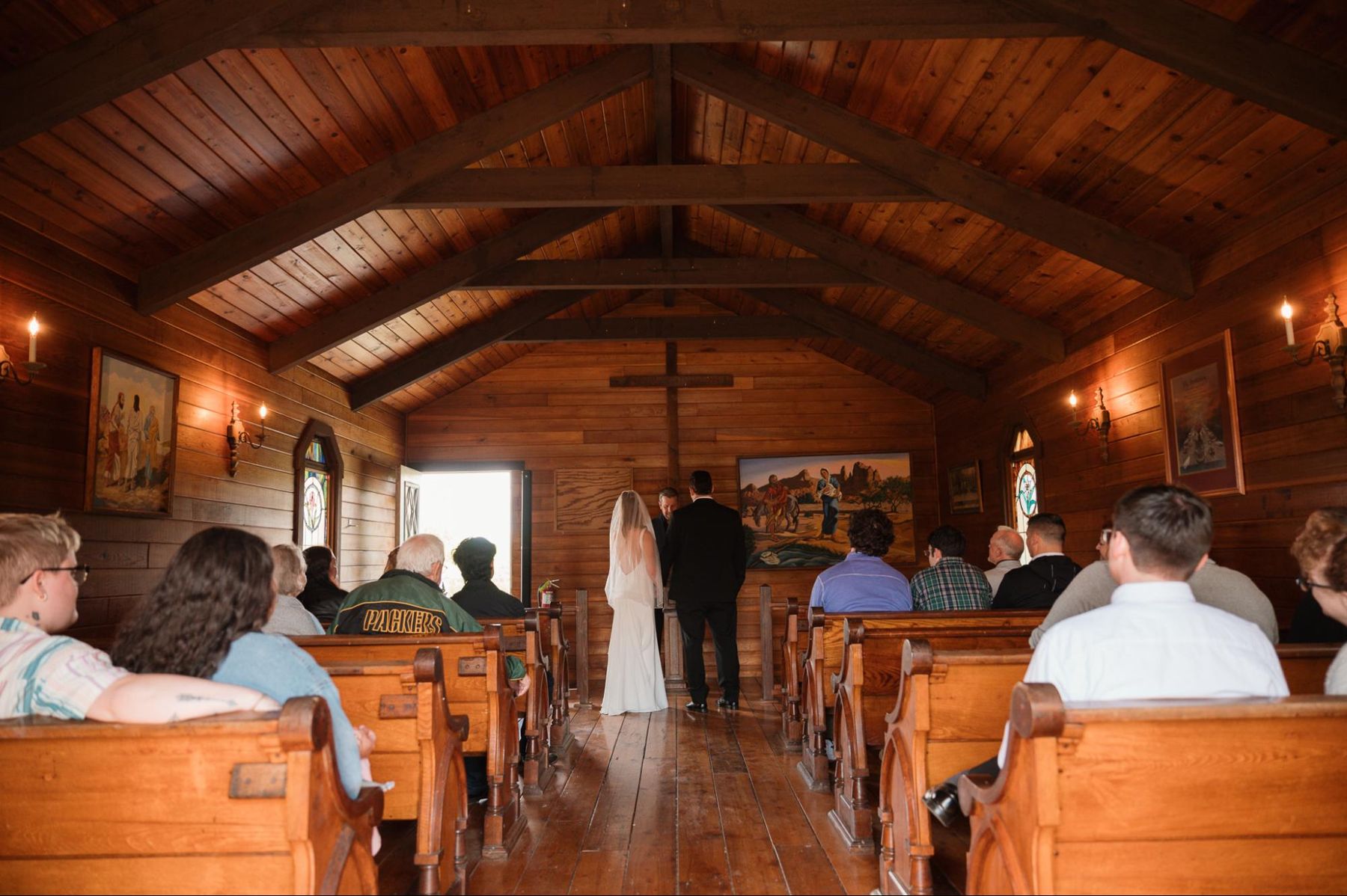 Ceremony inside St. Rose Chapel